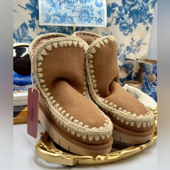 🆕 MOU 🧿 NWT WOB Cognac Eskimo 18 BOUNCE, Sz EU 37 - Picture 6 of 14